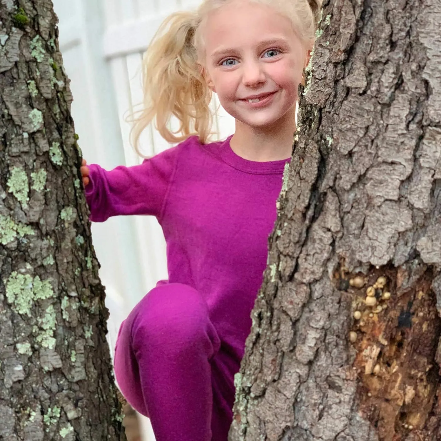 100% Merino Wool Kids Base Layer Midweight Bottoms - Warm Thermal Pants