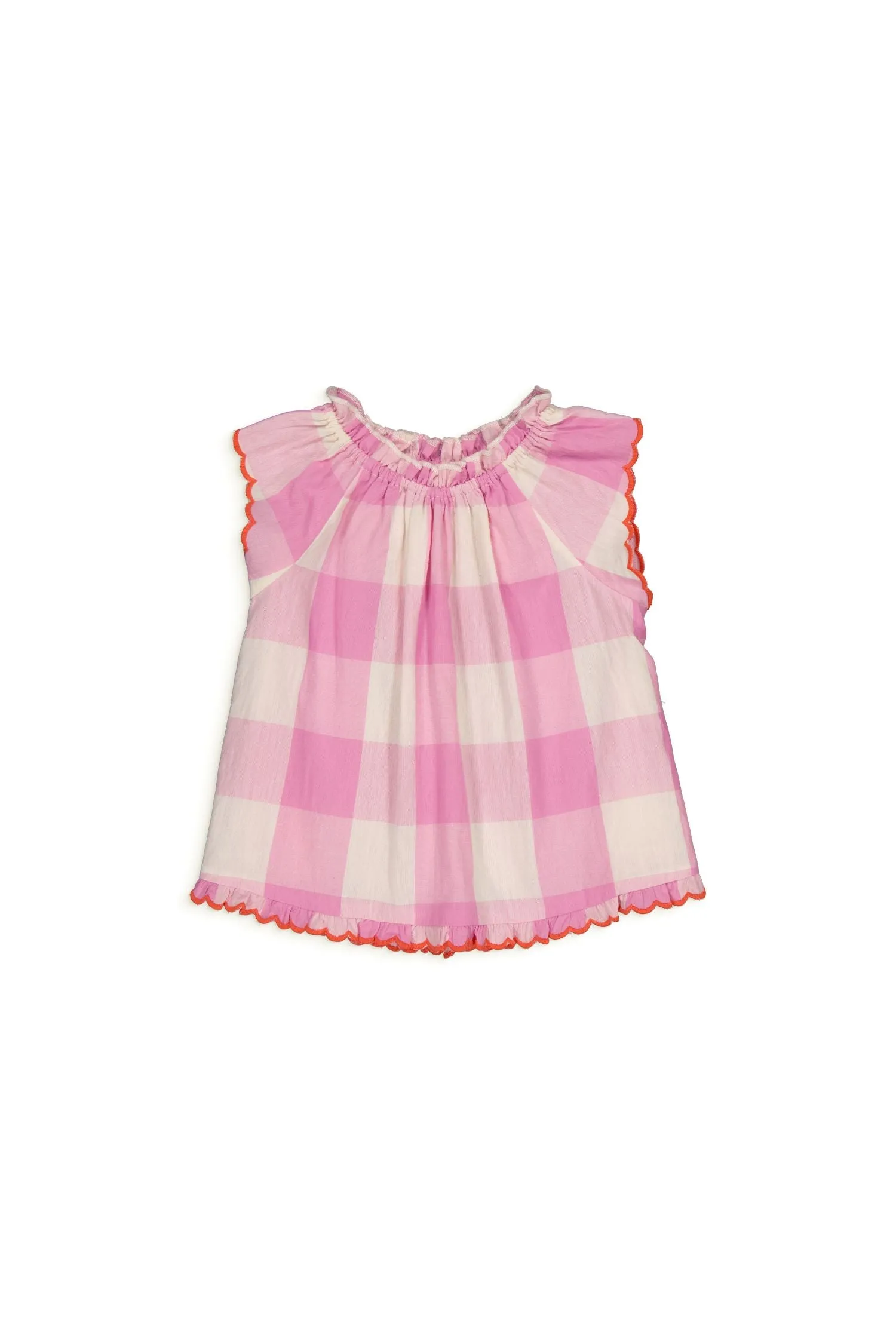 Antoinette Dress in Check Lila