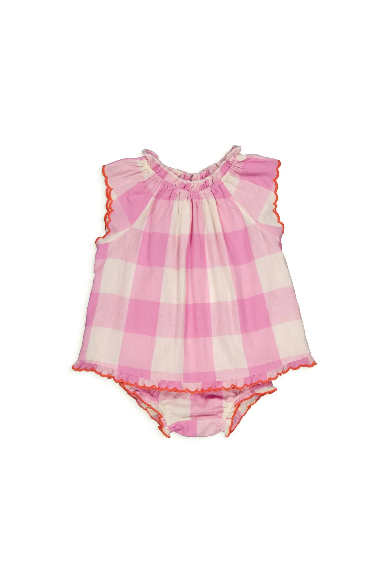 Antoinette Dress in Check Lila