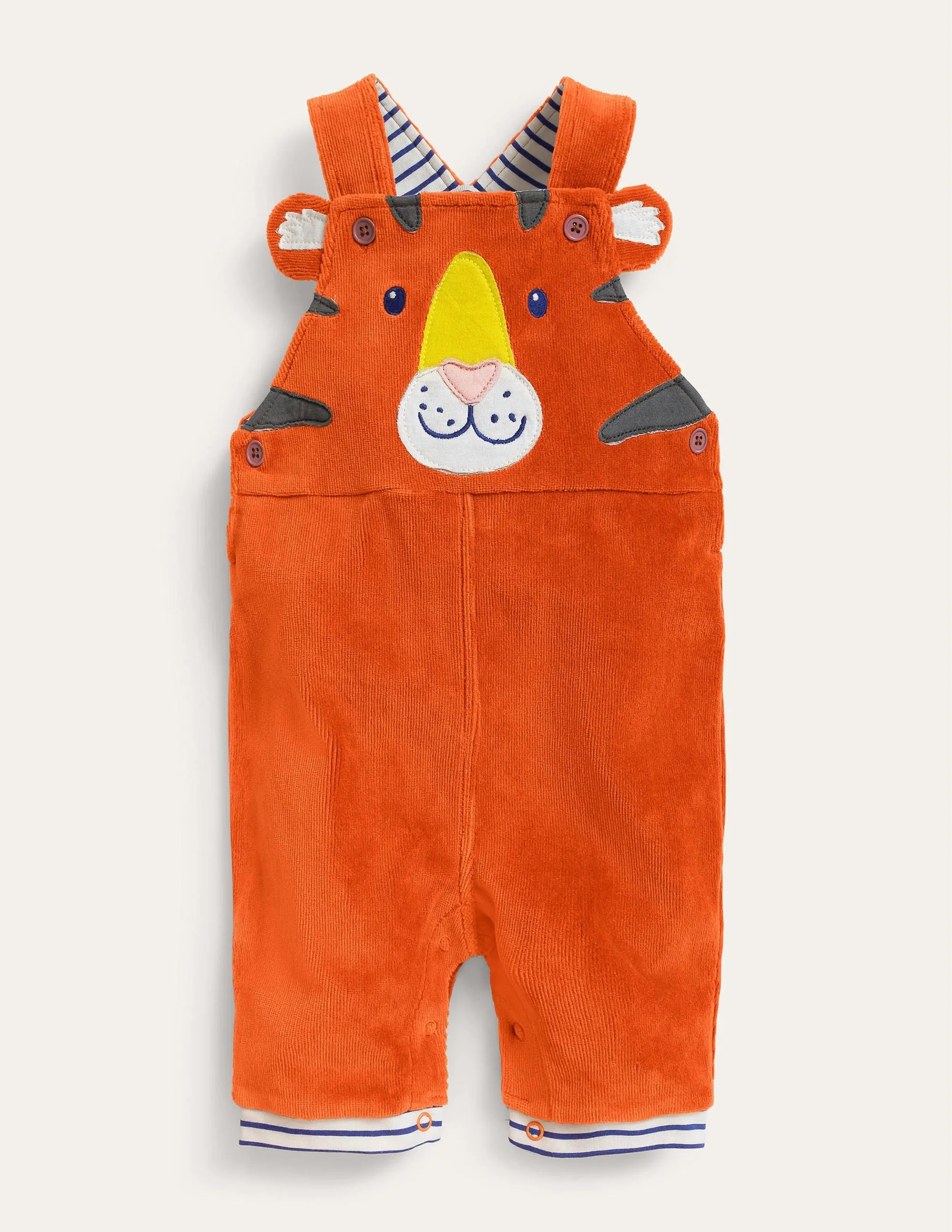 Appliqué Dungarees-Autumn Maple Tiger