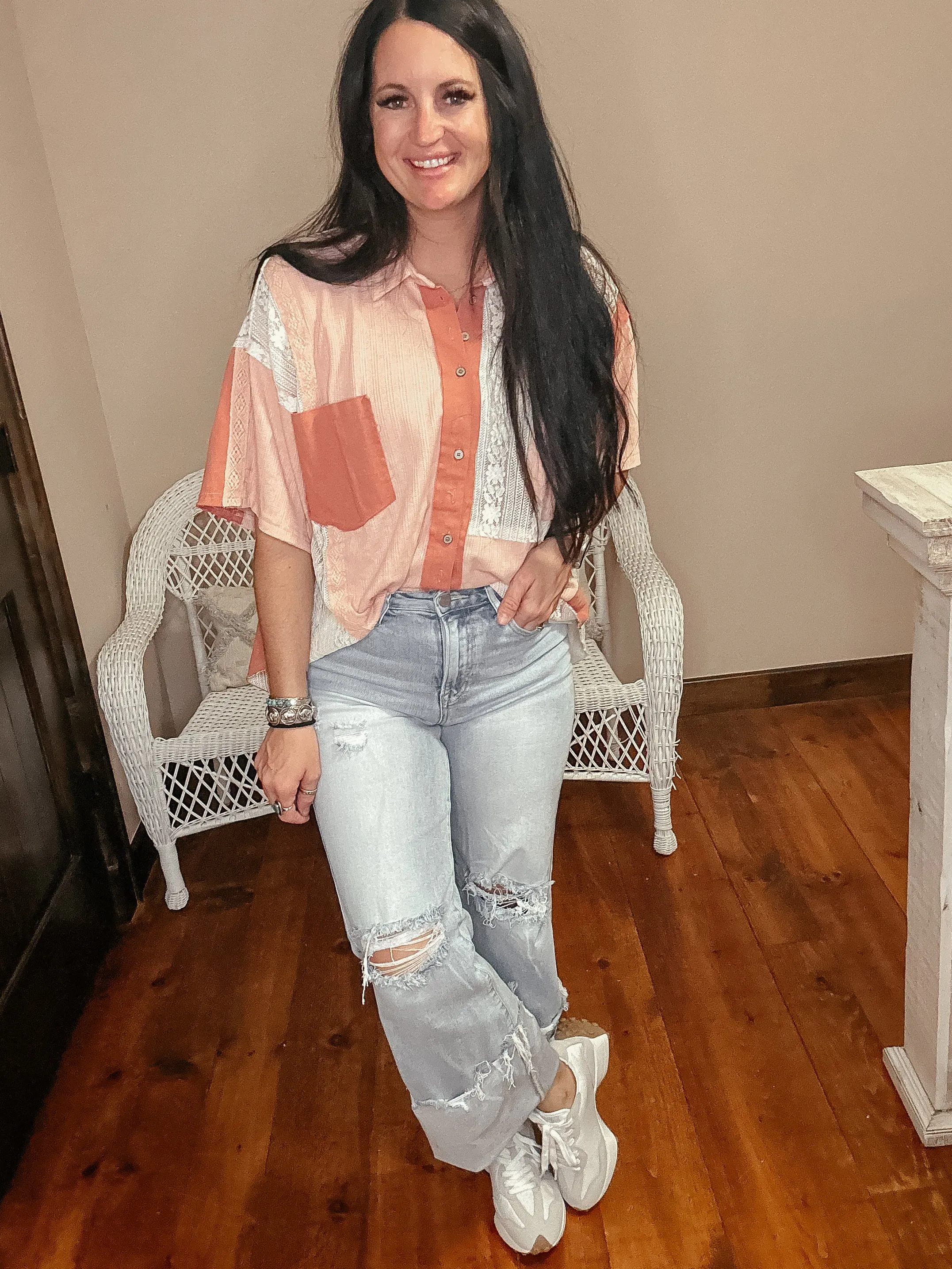 Calvin High Rise Wide Leg Jeans