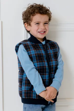 Check Puffer Vest