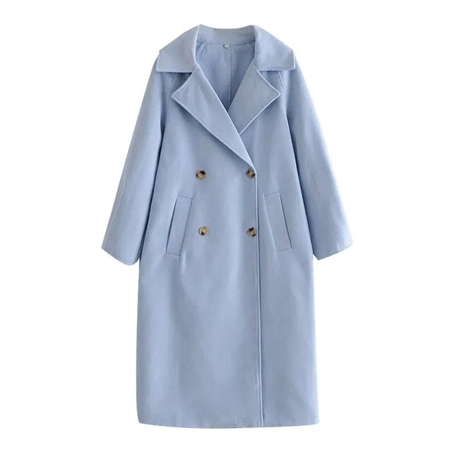 DOUBLE BREASTED WOOLEN COAT