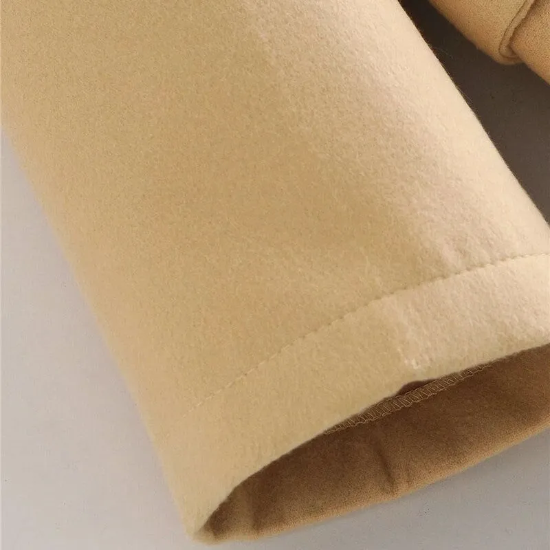DOUBLE BREASTED WOOLEN OVERCOAT