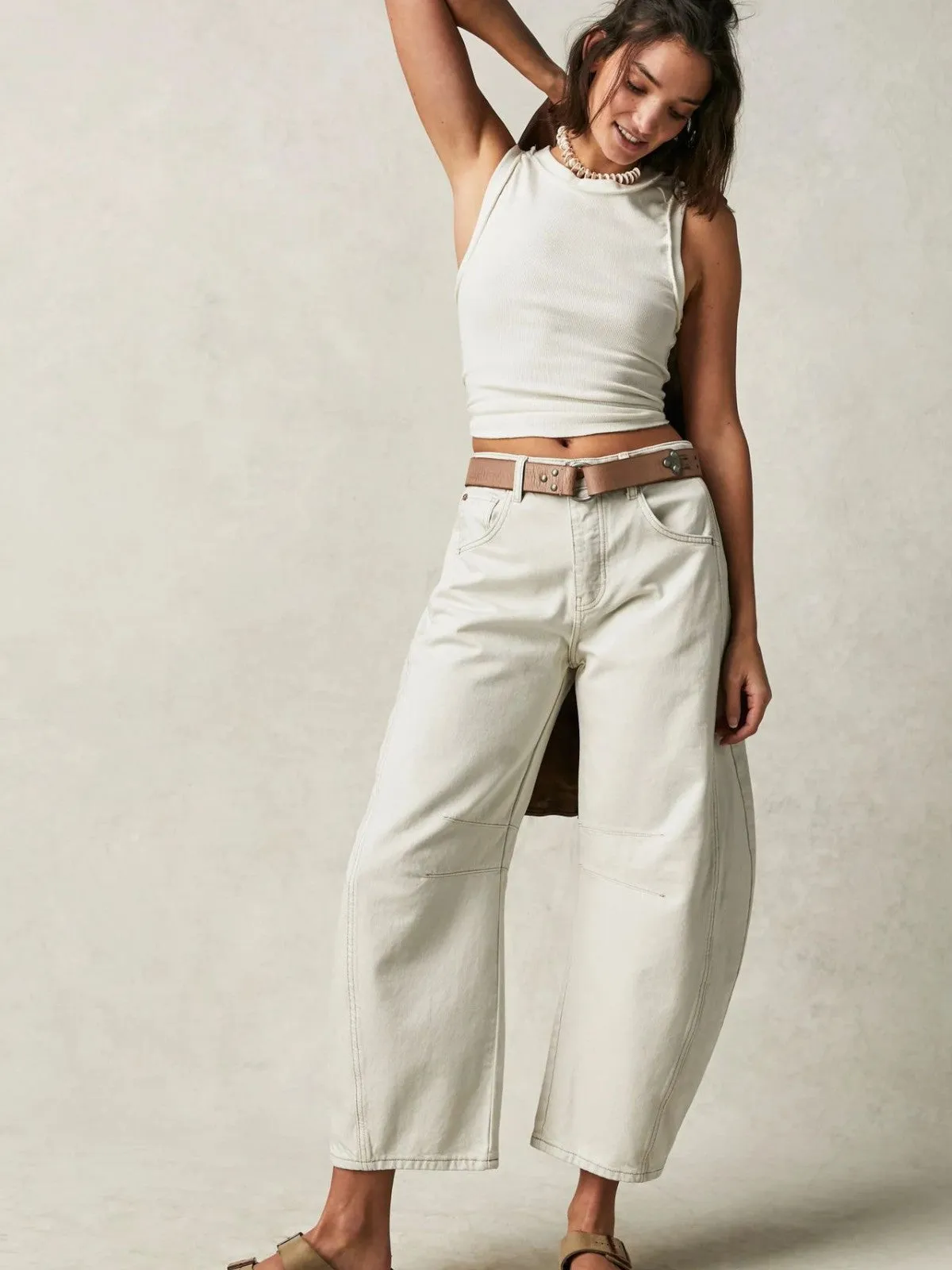 Grace Leopard Print Oversized Jeans