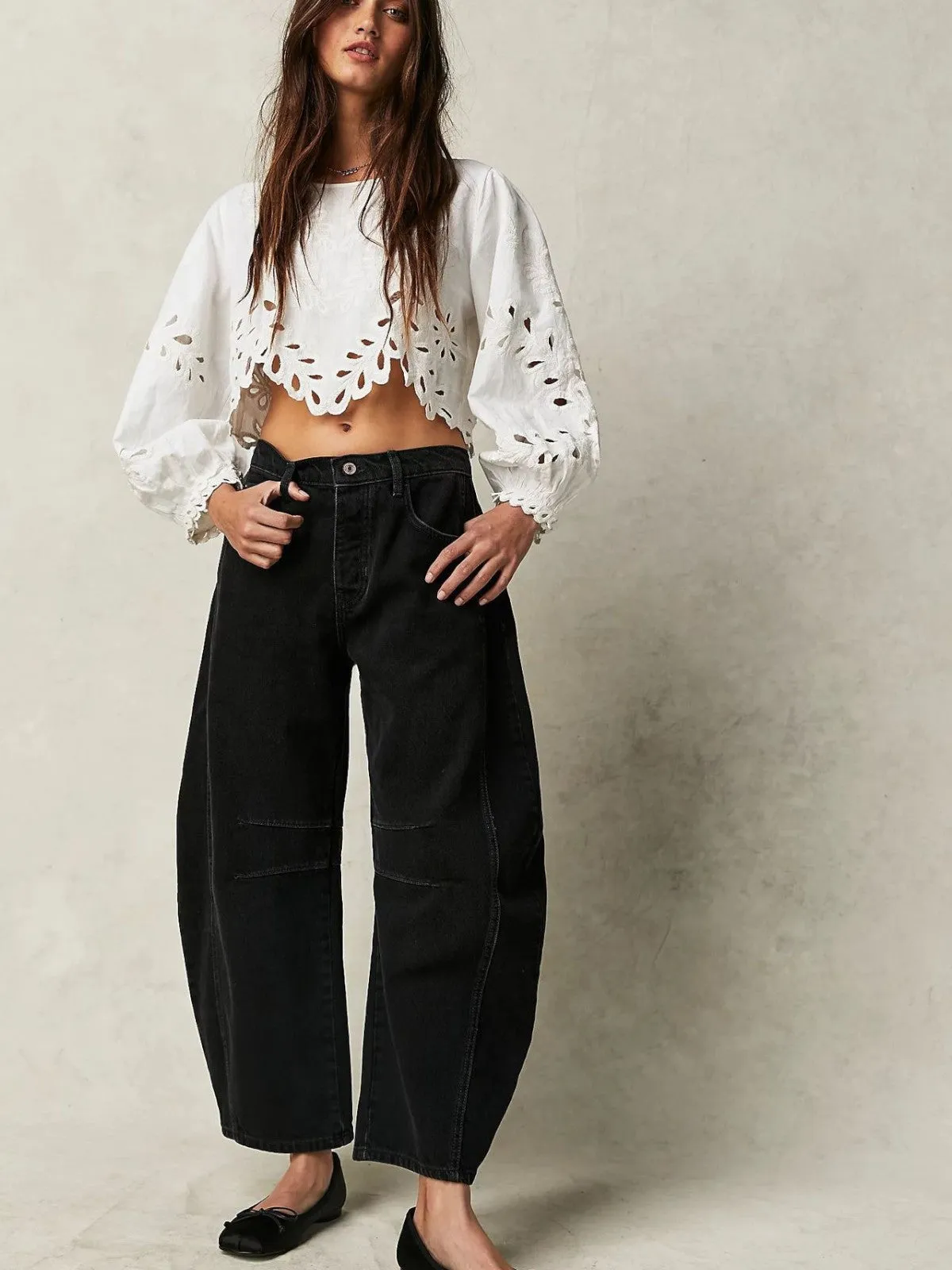 Grace Leopard Print Oversized Jeans