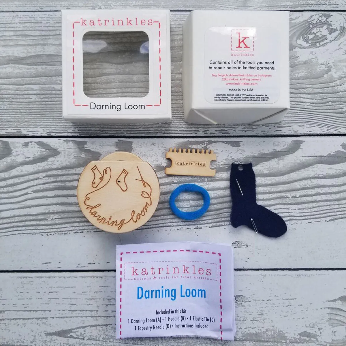 Katrinkles Darning and Mending Loom Kit- Original