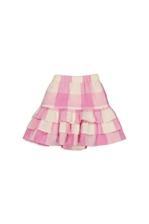 Lea Skirt in Check Lila