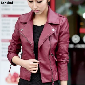 Leather Jackets New Spring Women Leather Jacket