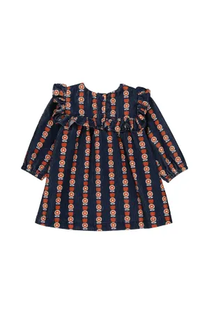 Marinette Dress in Pomline Blue