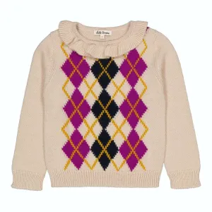 Martine Diamond Sweater Ecru