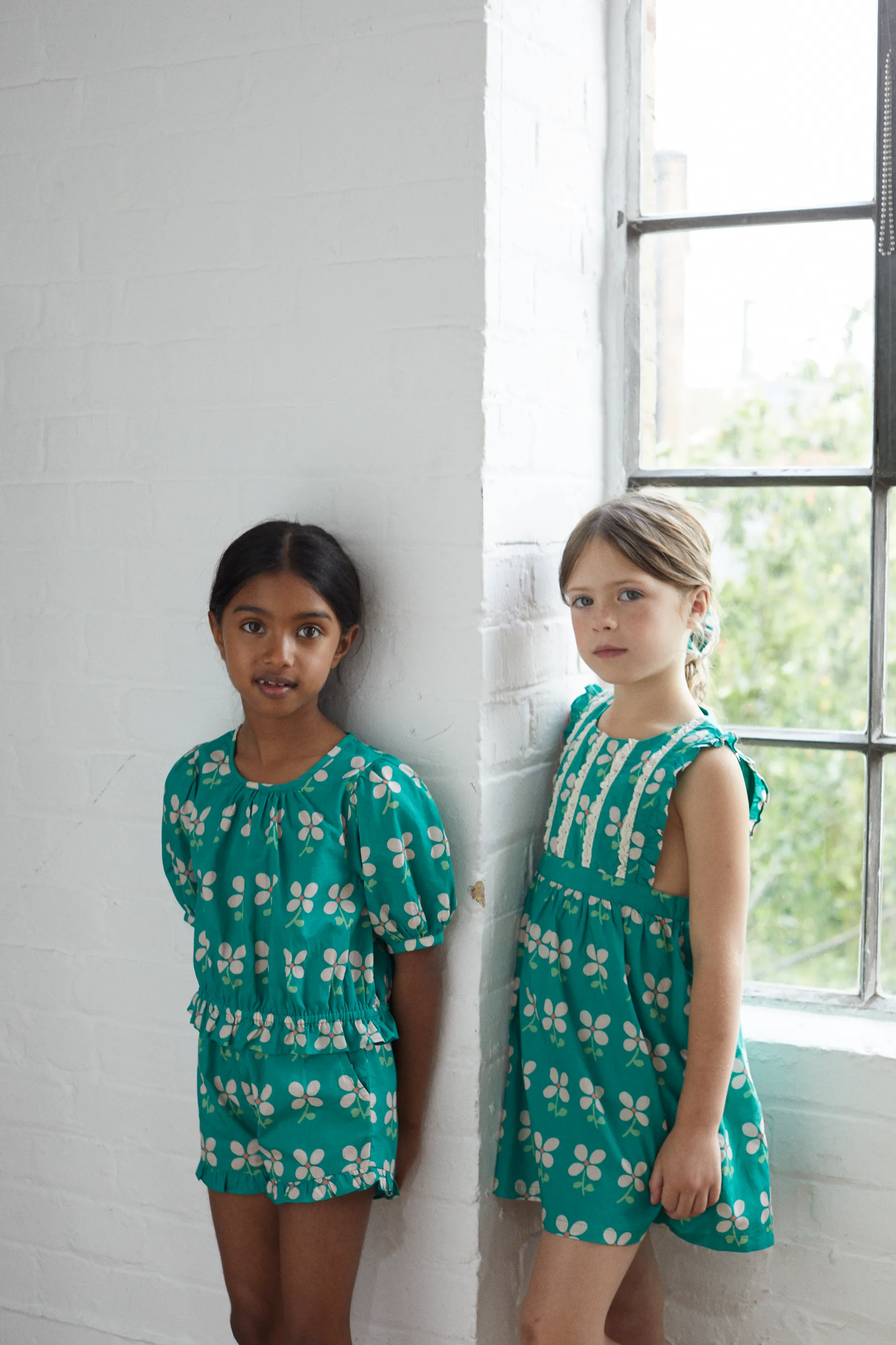 Minouche Dress in Olli Green