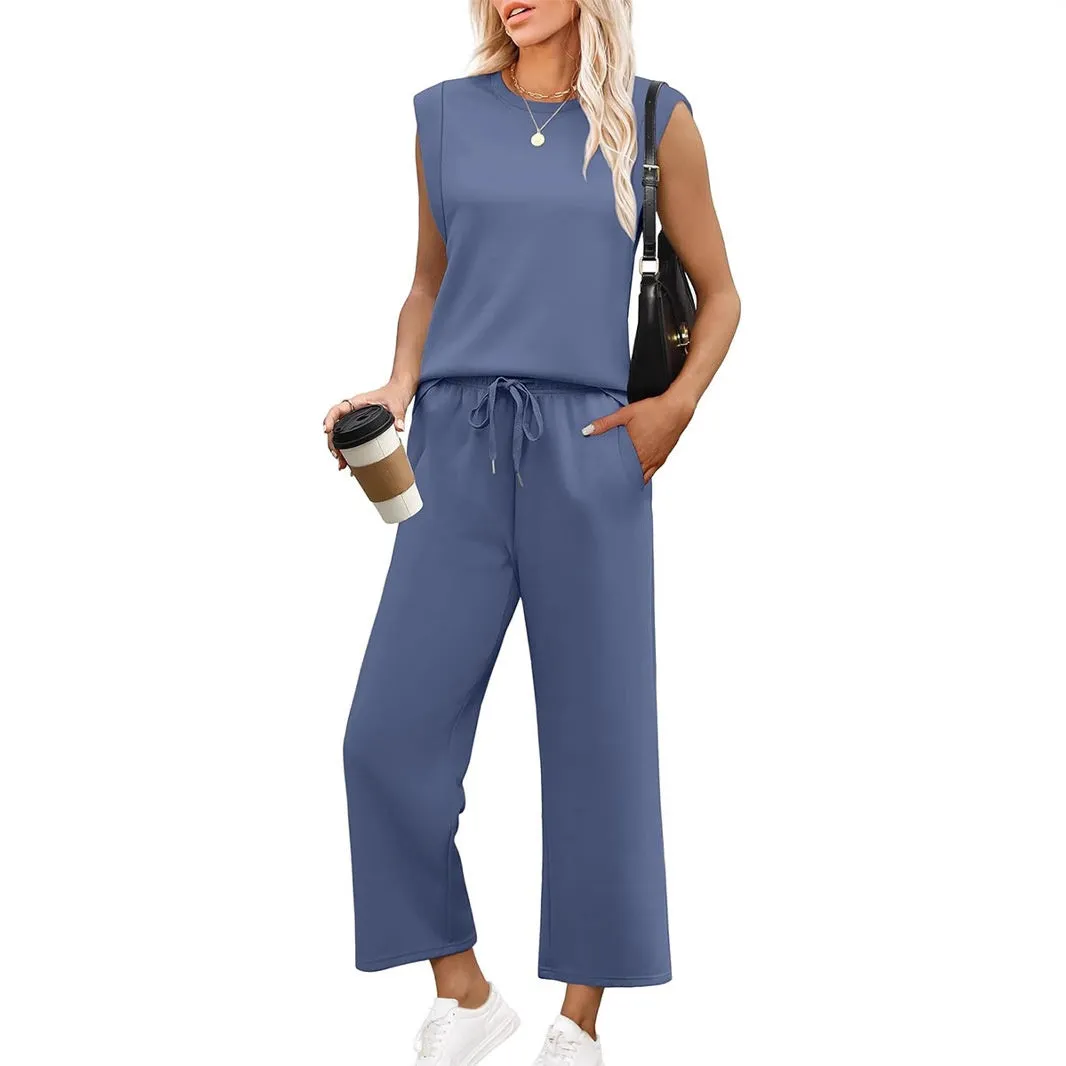This Week's Special Sale 50% OFFWomen's Sleeveless Top & Wide-Leg Pants 2-Piece Set