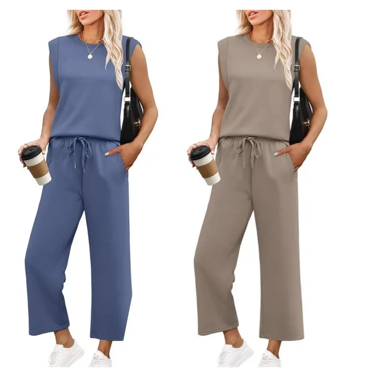This Week's Special Sale 50% OFFWomen's Sleeveless Top & Wide-Leg Pants 2-Piece Set