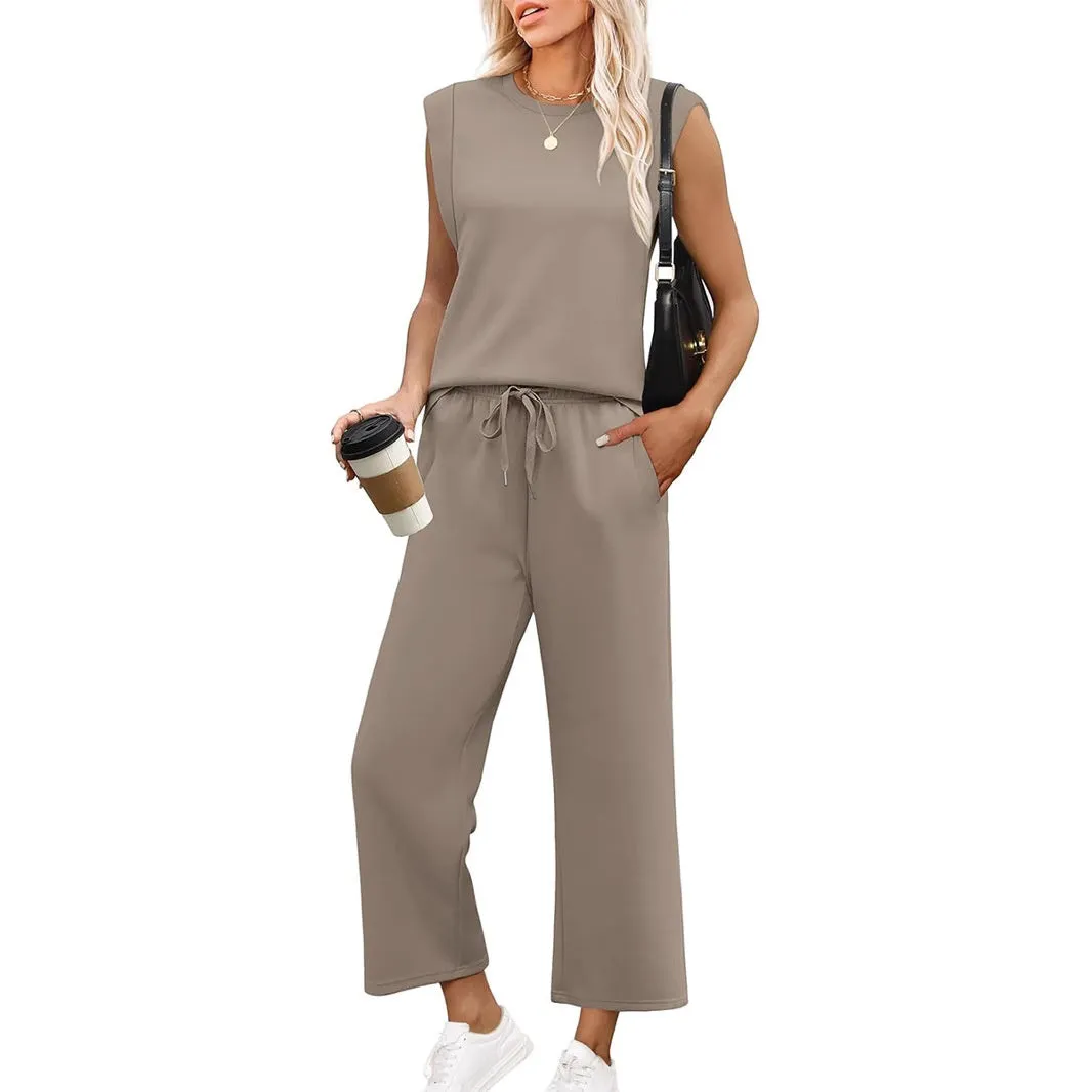 This Week's Special Sale 50% OFFWomen's Sleeveless Top & Wide-Leg Pants 2-Piece Set