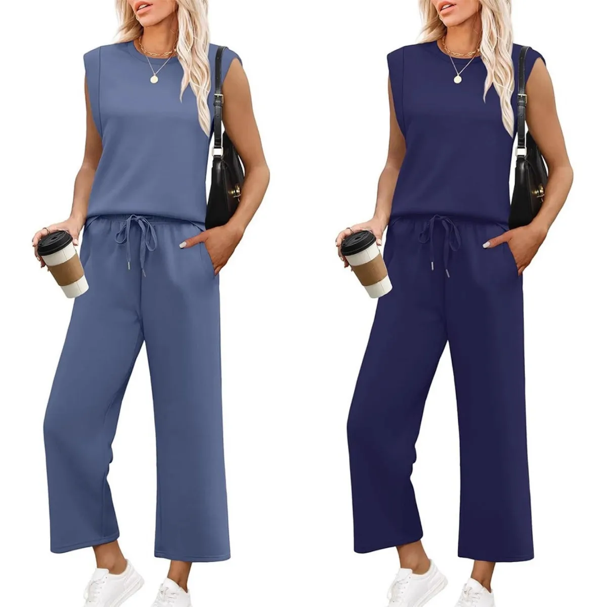 This Week's Special Sale 50% OFFWomen's Sleeveless Top & Wide-Leg Pants 2-Piece Set